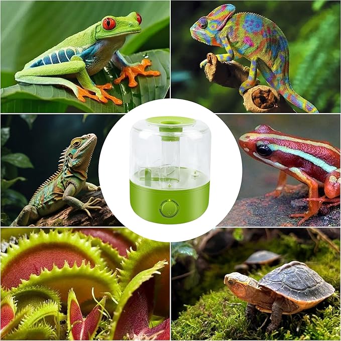 Terrarium Humidifier 2.5L – Top-Fill Ultrasonic Reptile Mister System, Adjustable Cool-Mist Fogger with Quiet Auto Shut-Off, Single/Dual Hose Mister for Reptile Tank & Vivariums - Image 8