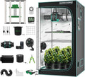Mars Hydro 3x3 Smart Grow Tent Kit Complete System,FC-E3000 APP Control Dimmable 1184Pcs LED Grow Light,1680D High Reflective Mylar,with Smart WiFi Control Ventilation System,10 Speed Clip Fan by MARSHYDRO