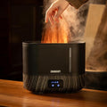 ZMARKRAFT® 3L Large Humidifier with Special Flame Light Effect, Quiet Ultrasonic Humidifying, Top Fill and Adjustable Mist Level, Cool Mist Humidifier for Any Season for Bedroom and Living Room by ZmarKraft