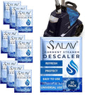 Garment Steamer Descaling Solution Decalcifier Packets for Mineral Deposits and Build-up Removal, Maintenance for Clothes, Works with all Garment Steamer Brands, Cleans Build Up, 10 packs by SALAV