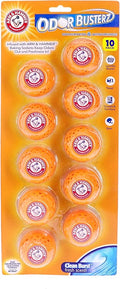 Arm & Hammer Odor Busterz Balls Air Freshener and Odor Eliminator, 10-Piece - Deodorizer, Carpet Fresh, Odor Remover, Pet Fresh by ARMHAMMER