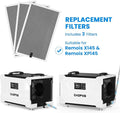CADPXS Filter Replacement, Washable MERV-1 Filter Replacement Set for Crawl Spaces & Basement Dehumidifiers Remois X145/XP145 (3 PCS) - Image 2