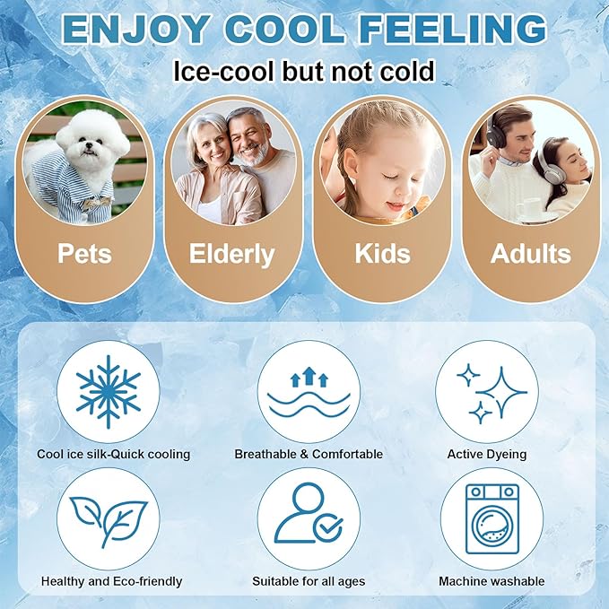 OTOB Cooling Dog Couch Cover Ice Silk Fiber, Washable & Non Slip Sofa Protector Mat, Soft Couch Cover Cooling Mat, Durable Pet Friendly Furniture Protector Covers(Cream, 28"*70") - Image 2