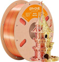 ERYONE Silk Dual Color PLA Filament 3D Printer 1.75mm +/- 0.03mm, Bicolor Filament Two Tone PLA 1KG(2.2lbs) Cardboard Spool, Gold Copper by ERYONE