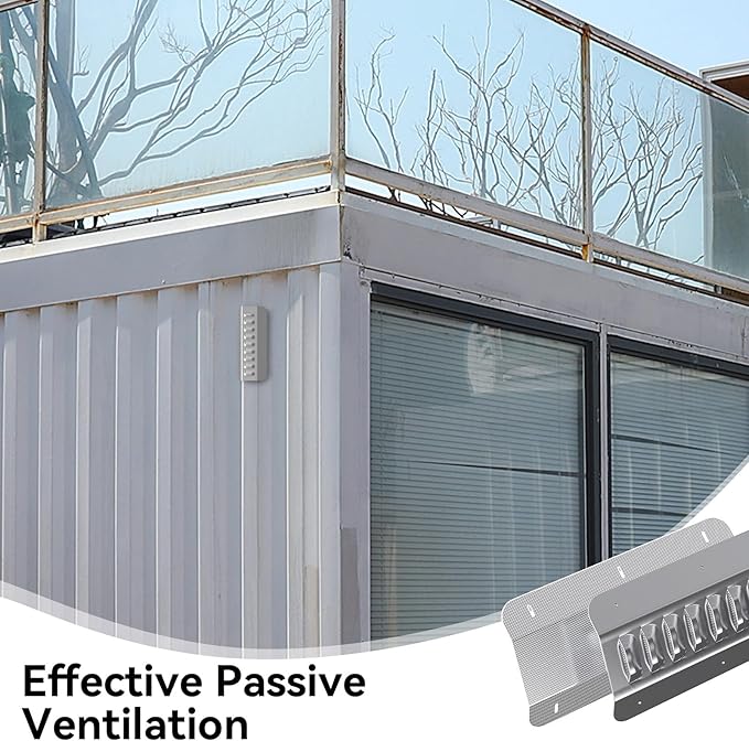 4pcs Shipping Container Vent, Shipping Container Vents for Preventing Condensation and Excessive Heat in 20 Ft New and Used Sea Cans, Conex Container Accessories for Passive Ventilation - Image 9