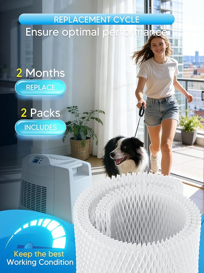 MAF2 Humidifier Filter Replacement for Aircare Esscik Air MiostAIR MA0800 MA08000 MA0600 MA0601 and Replacement for Kenmore 15408, 2 Pack - Image 5