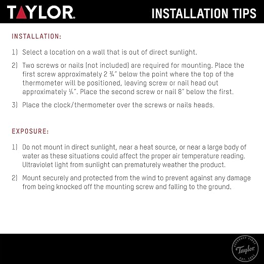 Taylor Digital Wireless Indoor Comfort Level Thermometer and Hygrometer, Easy-to-Read Display for Home, Office, Greenhouse, Nursery, and Indoor Areas, Black - Image 8