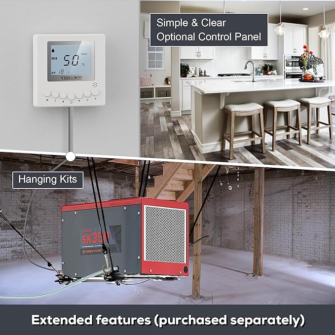 Abestorm Hanging Kits for Crawl Space & Basement Dehumidifiers, Easy Way to Raise and Lower dehumidifier, Helps reduce noise and vibration of the unit - Image 5