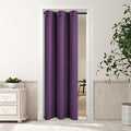 MYSKY HOME Blackout Door Curtains for Bedroom Grommet Top Closet Curtain for Doorway Thermal Insulated Room Darkening Drapes for Living Room, 1 Curtain Panel, 34 x 80 Inch, Royal Purple by MYSKYHOME