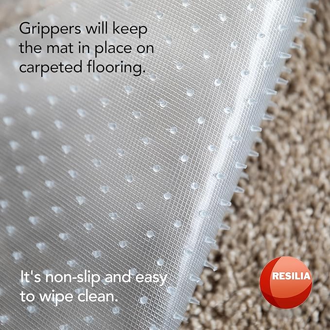 Pet Carpet Protector - Doorway Damage Deterrent and Scratch-Stopper for Cats, Dogs, and Pets, Heavy-Duty PVC Runner, Cut to Fit, Clear, 30 Inches x 48 Inches, Made in The USA - Image 3
