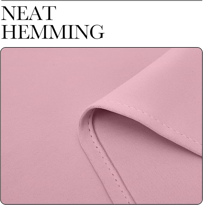NICETOWN Blackout Curtain Blind for Bedroom, Single Panel, W42 x L45 inches, Rouge Pink, Thermal Insulated Grommet Blackout Room Darkening Drape/Drapery - Image 6