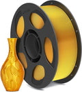 ANYCUBIC Silk Filament, Clog-Free Shiny 3D Printer PLA Filament 1.75mm Dimensional Accuracy +/- 0.02mm, 1KG Reusable Spool (2.2 lbs), Silk Gold by ANYCUBIC