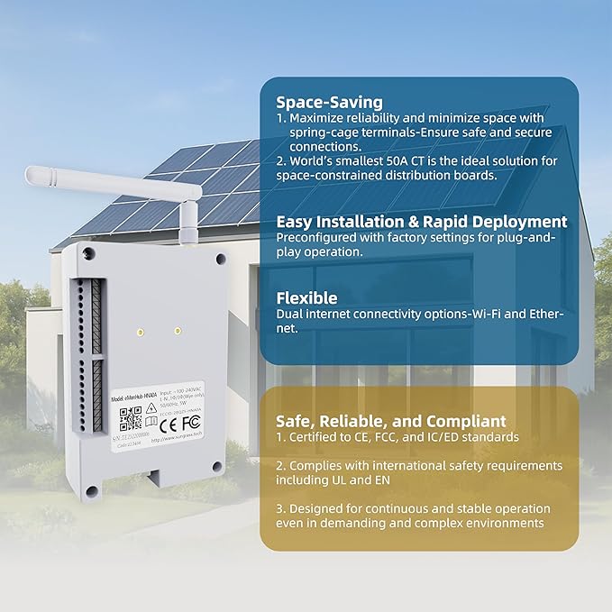 20-Circuit Whole Home Energy Monitor for Home Assistant-Real Time Electricity Usage Monitor, Solar Self-Consumption Trace, Automation and Control, Historical Energy Tracking (2) - Image 4