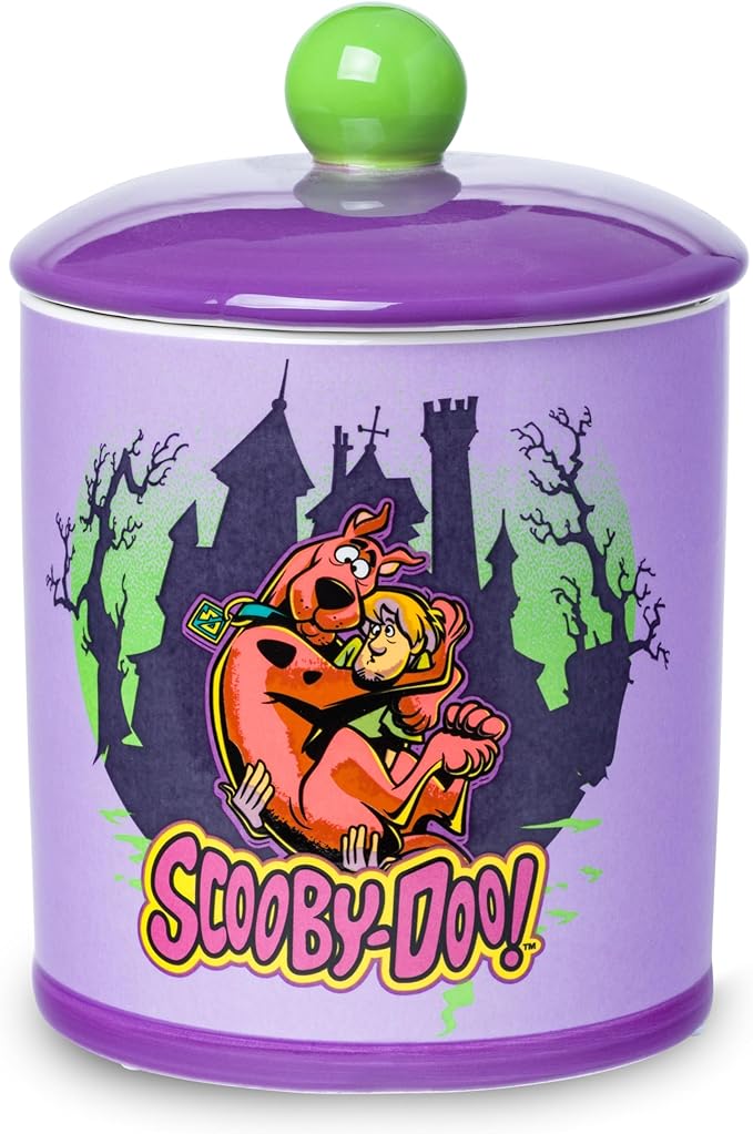 Silver Buffalo Scooby Doo Scooby Snacks Spooky Ceramic Cookie Snack Jar (Large) by SilverBuffalo