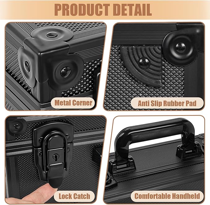 Toploaders Storage Box for 3" x 4" 35pt Rigid Card, Top Loader Storage with 7 Partition Holds 600+ Toploaders, Magnetic Card Holders - Image 5
