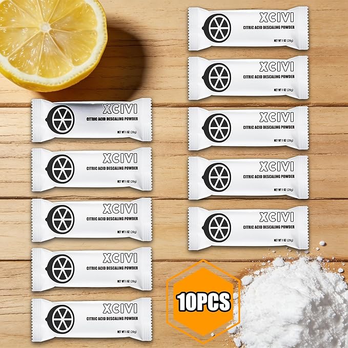 xcivi 10 Pack Descaling Powder for Livatro Stainless Steel Warm Mist Humidifier, Descalers for Humidifiers, Kettles & Distillers, Descaler Citric Acid Cleaner for Warm Mist Humidifier - Image 7