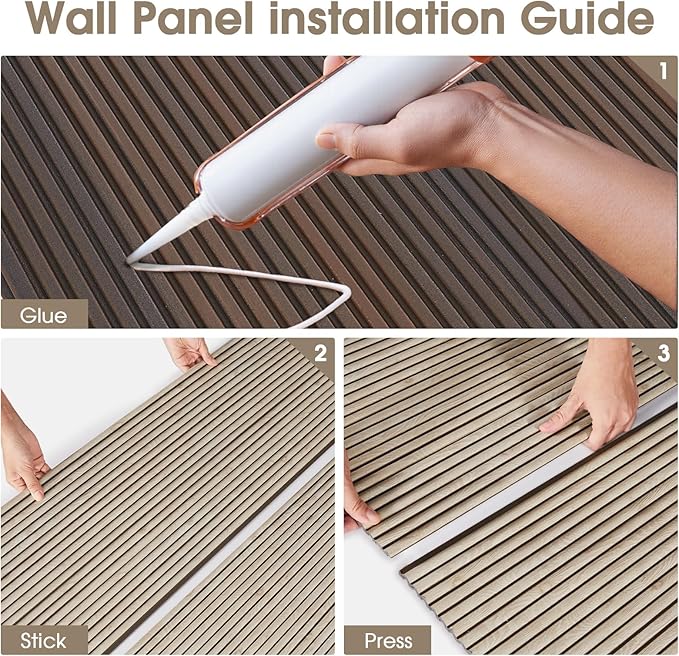 PS Wall Panels for Interior Wall Decor, 20-Pack 78.74×11.81 in., Covers 129.16 sq.ft, Lightweight Wall Panels, Glue-On Wall Covering Panels-White Oak - Image 6