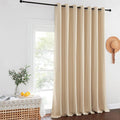 NICETOWN Sliding Door Window Treatment - Blackout Patio Door Curtain Panels, Privacy Thermal Drapes for Department with Grommet Top (Biscotti Beige, W100 x L108) by NICETOWN