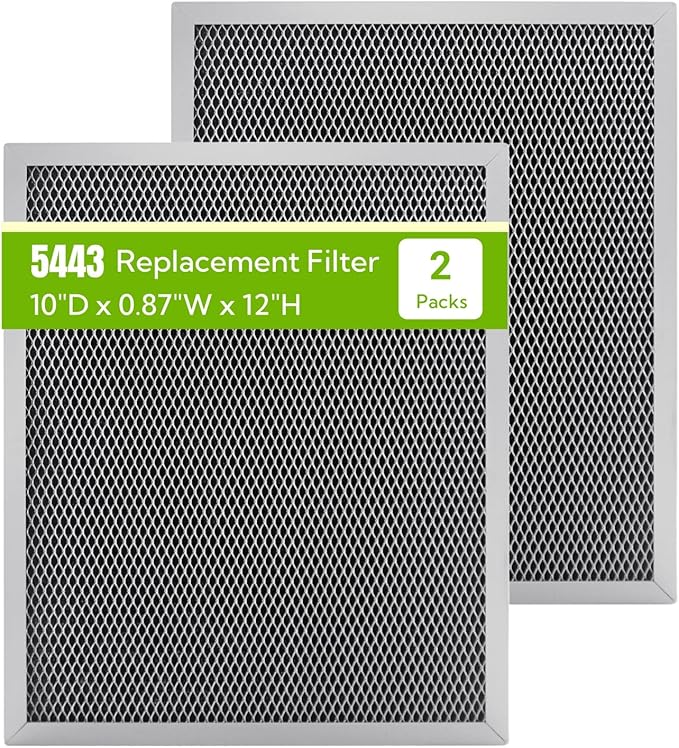 2 Packs 5443 Dehumidifier Filter 10″x12″x1″ Fits for Whole-House Dehumidifiers Models 1830 1850 1852 and Ventilation Models 8191 8192,Washable MERV 8 Filter Replacement by Unknown