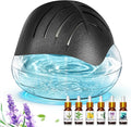 Water Based Air Purifier for Home with Essential Oil Diffuser and Humidifier Function, Rainbow Air Washer with LED Night Light, Freshener for Smoke and Pet Odors, Includes 6x10ml Essential Oils by Unknown