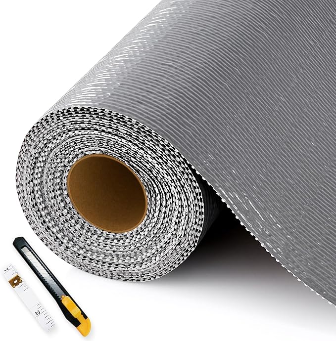 Shelf Liners for Kitchen Cabinets Non-Adhesive, Non-Slip Thickened Shelf Paper Waterproof Washable for Drawer Dresser Pantry Shelve Bathroom Protector Liner by Fzzcvo