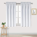 DWCN Blackout Curtains Room Darkening Thermal Insulated Bedroom Curtains Window Treatments, 42 x 45 inches Long, Set of 2 Greyish White Rod Pocket Drapes by DWCN