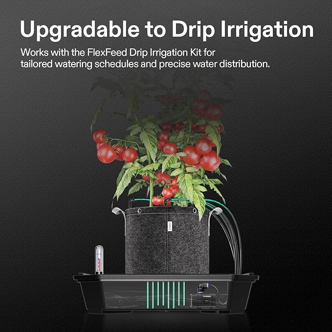VIVOSUN 4-Pack FlexFeed Self-Watering Pots, Auto Irrigation Fabric Pot Base with Water Meter & Maintenance Window, for Use Indoors/Outdoors in Grow Tents, Greenhouses, Gardens - Image 8
