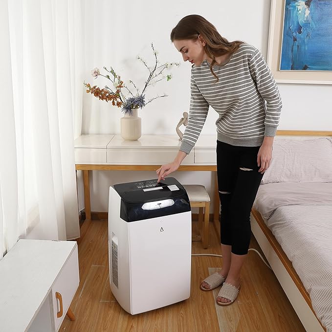 GarveeLife 12000 BTU Portable Air Conditioner 3-In-1 with Remote Control, 24H Timer, Quiet Operation, Freestanding AC Unit Cools Rooms Up to 550 Sq.Ft, Fan & Dehumidifier for Home Garage RV - Image 4