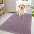 OLANLY Dog Door Mat for Muddy Paws 44x32, Absorbs Moisture and Dirt, Absorbent Non-Slip Washable Doormat, Quick Dry Chenille Mud Mat for Dogs, Entry Indoor Entryway Carpet for Inside Floor, Deep Plum by OLANLY