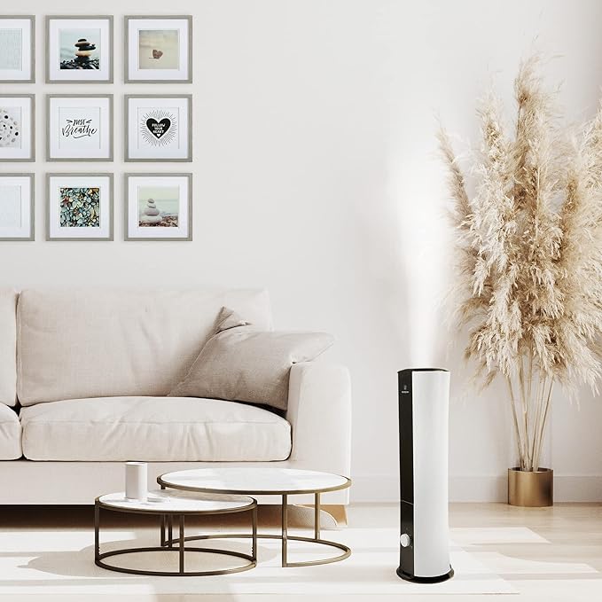 Westinghouse 28-inch Cool Mist Ultrasonic Tower Humidifier, 6L Top Fill Air Humidifier with Essential Oil Diffuser, Adjustable Mist Volume for Large Bedrooms - Image 9