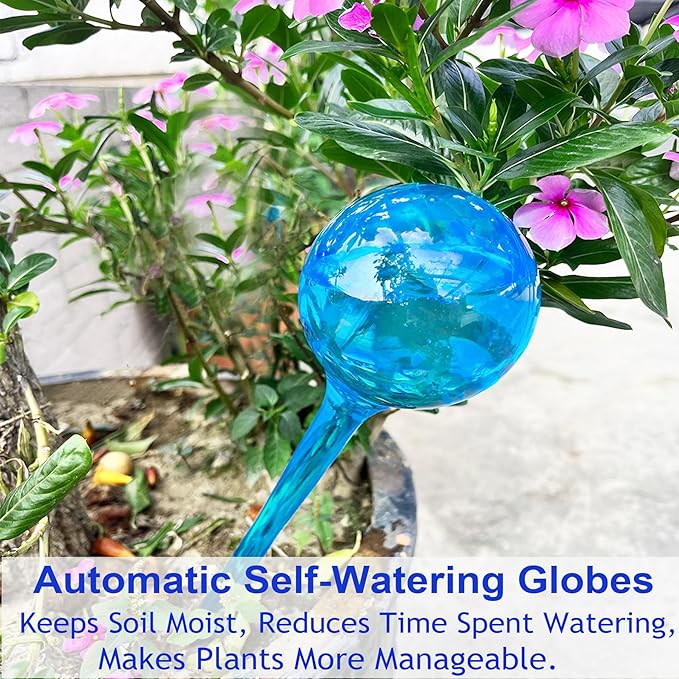 MOONSOUND 12pcs Plant Watering Globes - Automatic Plant Watering Bulbs for Indoor & Outdoor Potted Plants, Durable Plastic Garden Watering Devices - Image 7