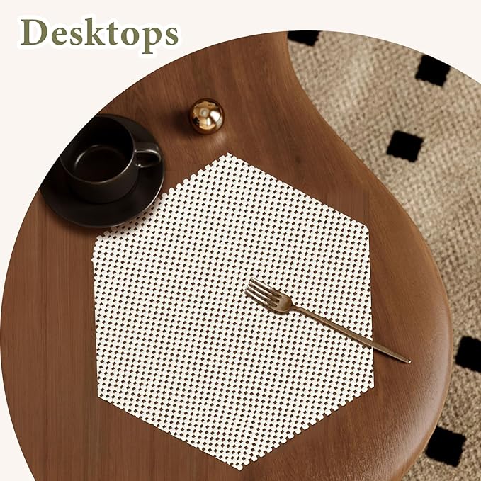 Shelf Drawer Liners for Kitchen Cabinets Non Adhesive Drawer Liner Thickened Refrigerator Liner White Quatrefoil Strong Non-Slip Paper for Tool Box, 17 x 236 Inches - Image 7