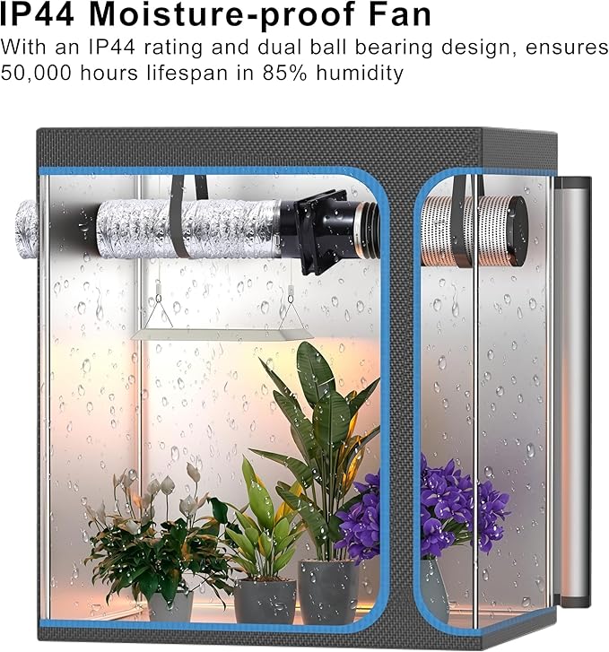 4.72" 12V Exhaust Duct Fan Kits with 4" Dual Duct Flanges Adapters Variable Speed Controller Small Inline Smoke Extractor Fan for DIY 3D Printer Enclosure Laser Engraver Soldering Small Grow Tents - Image 4