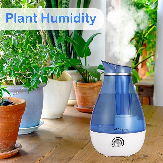 Cool Mist Humidifier - 2.5L Cool Mist Humidifiers for Bedroom Whisper Quiet, Ultrasonic Humidifiers for Baby & Nursery, Air Humidifier for Home Whole House, Easy to Clean, Plant Humidifier with 360° nozzle, Auto Shut-off - Image 7