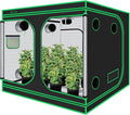 10x10 Grow Tent, 120"x120"x78" Growing Tent with Observation Window and Floor Tray for Hydroponics Indoor Plant Growing Large Grow Room by GreenHut