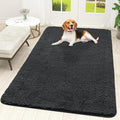 OLANLY Dog Door Mat for Muddy Paws 70x46, Absorbs Moisture and Dirt, Absorbent Non-Slip Washable Doormat, Quick Dry Chenille Mud Mat for Dogs, Entry Indoor Entryway Carpet for Inside Floor, Dark Grey by OLANLY