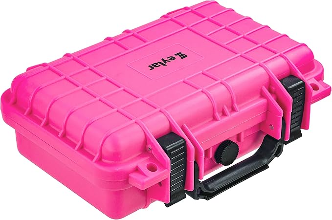 Eylar Protective Gear and Camera Hard Case Waterproof Dry Box with Foam 11.6 Inch 8.3 Inch 3.8 Inch (Pink) by Eylar