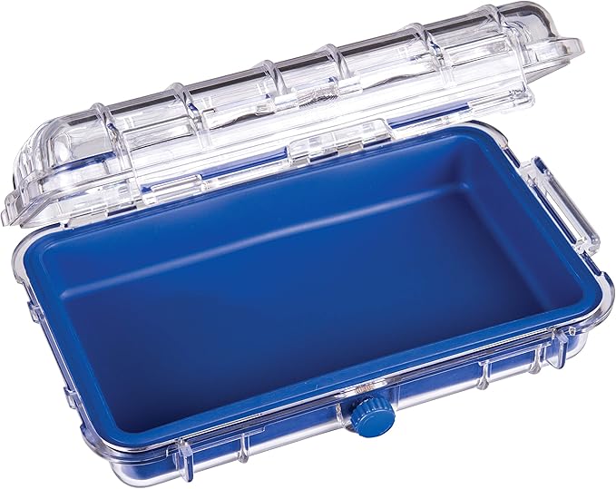 Flambeau Outdoors 402HD HD Tuff Box 400 with Zerust Anti-Corrosion Liner, Dry Box Storage, Medium, Blue/Clear - Image 2
