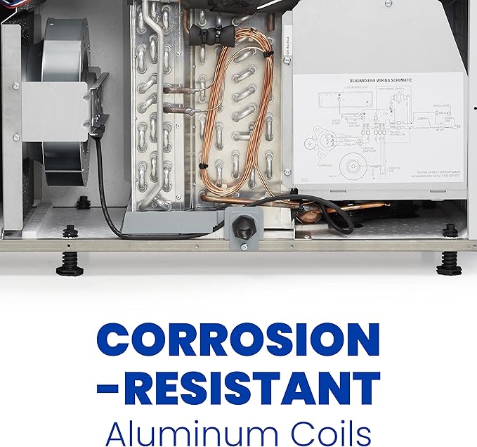 AprilAire E070 Pro 70-Pint Crawl Space Dehumidifier with Drain Hose, Commercial-Grade Whole-House Dehumidifier for Crawlspace, Basement, or Whole Home up to 2,200 sq. ft. - Image 26