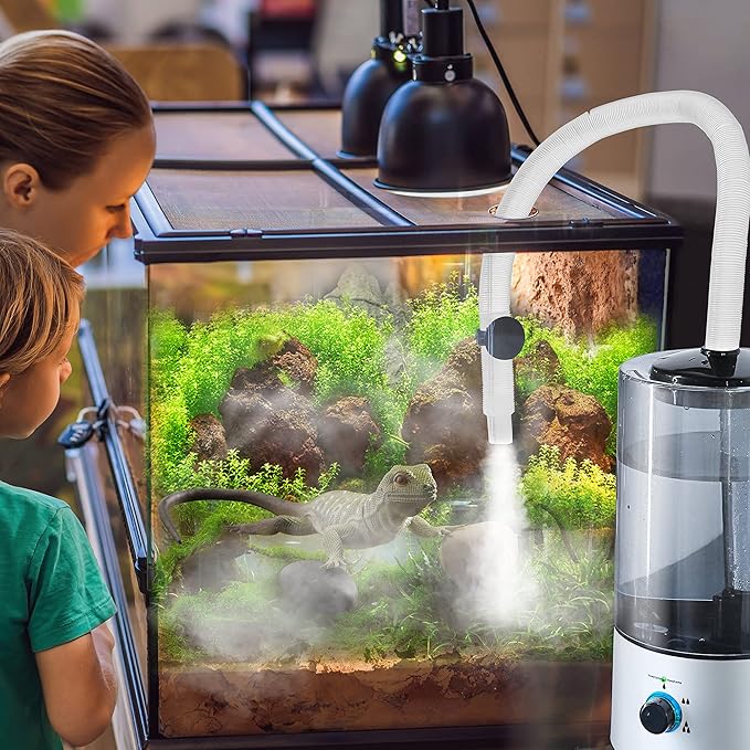 Dreyoo Reptile Humidifier Fogger, 4L Cool Mist Fog Mister with Tube for Tortoise Habitat Chameleon Snake Amphibians, Compatible with All Terrariums, Cages and Enclosures - Image 4