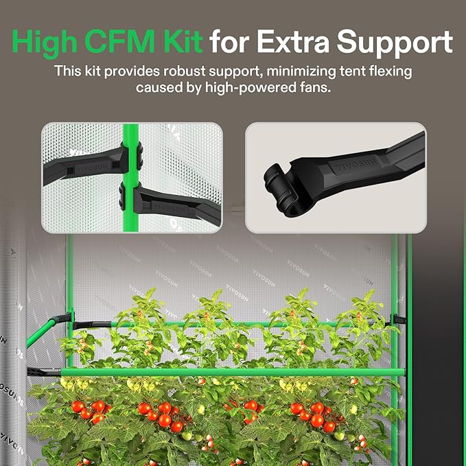 VIVOSUN P426 48"×24"×72" PRO Grow Tent and AeroStream H19 Intelligent Environmental 19L Humidifier with Temp & Humidity Probe, Top Control Panel, Smart Remote Control, Designed Specifically for Use wi - Image 3