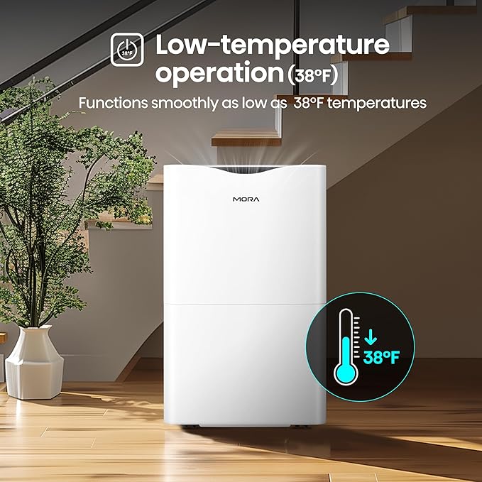 Mora Mora by Hisense 50 Pint Dehumidifier, for Space upto 4,500 Sq. Ft at Home, in Basements and Large Rooms, Energy Star, Quiet Operation,Filter Indicator with Washable Filter, 2 Years Warranty - Image 9