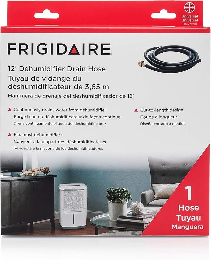 Frigidaire 18FFDHMH01 Dehumidifier Drain Hose, 12 Foot, Black - Image 3