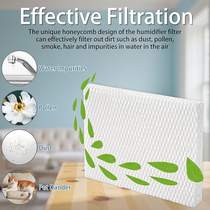 6 Pack MD1-0034 Replacement Humidifier Wick Filters | Compatible with Vornado Evaporative Models Evap2, Evap40, EV100, EV200, EVDC300, EVDC500, EVDC505 Tornado Humidifiers | Parts # MD10034 Filter - Image 5
