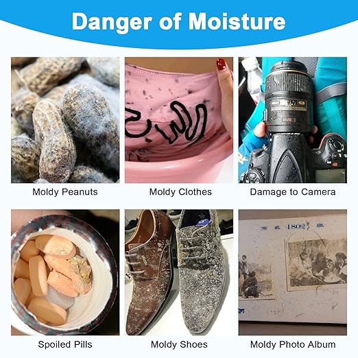 Moisture Absorbers, 20G 75 Pack Premium Transparent Desiccant for Storage, Silica Gel Desiccant Packets (20G, 75) - Image 5