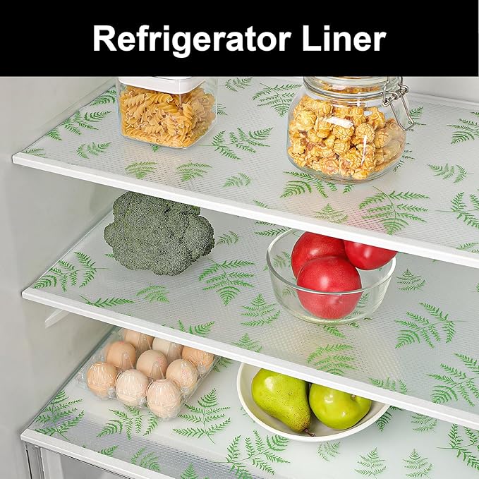 Cooyes Shelf Liner Drawer Liners, Shelf Liners for Kitchen Cabinets, Non Adhesive Cabinet Liner, EVA Waterproof Non-Slip Refrigerator Liners for Kitchen, Drawer（17.5" W x 360" L） - Image 5