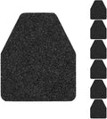6 Pack Commercial Urinal Mats, Non-Slip Urinal Floor Mat for Men's Bathroom, Washable Rubber Urinal Pads for Business Bathroom by THMINS