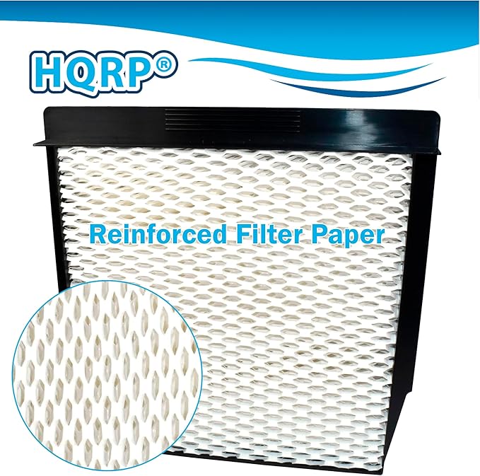 HQRP 2-Pack 1040 Wick Humidifier Filters Compatible with Essick Air AIRCARE 3D6-100, 5D6-700, 7D6-100, B23-710, B23-810, D46-720, CM330ABLK, CM330AWHT, MA0300, MA0500, E27000, E35000 Humidifiers - Image 7