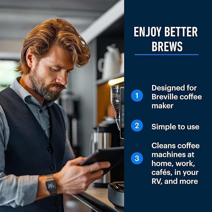 Essential Values Descaling Solution Compatible with Breville - Coffee Pot Cleaner - Descaler Specially Formulated for Breville Coffee Machines - 12 Month Supply, 2-Pack - Image 5
