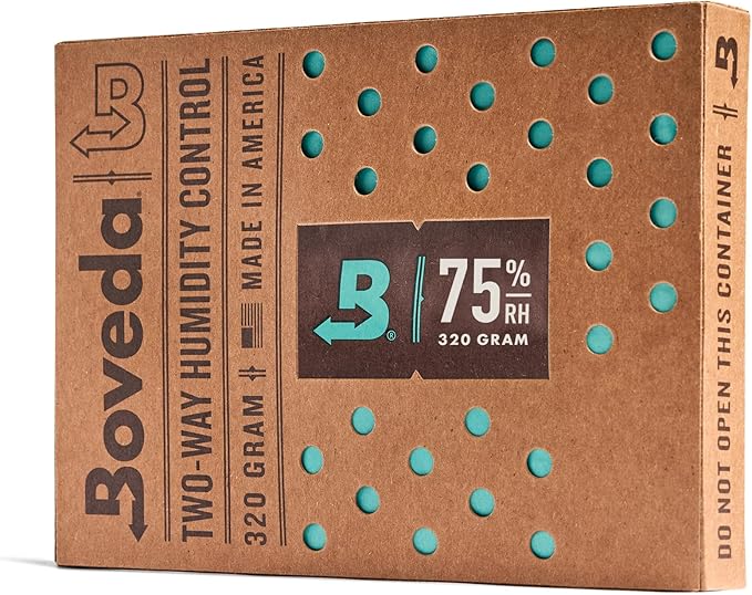 Boveda 75% Two-Way Humidity Control Pack to Fix Major Moisture Loss in Large Wood Humidifier Boxes – Size 320 – Single – Moisture Absorber – Humidifier Pack – Individually Wrapped Hydration Packet by Boveda